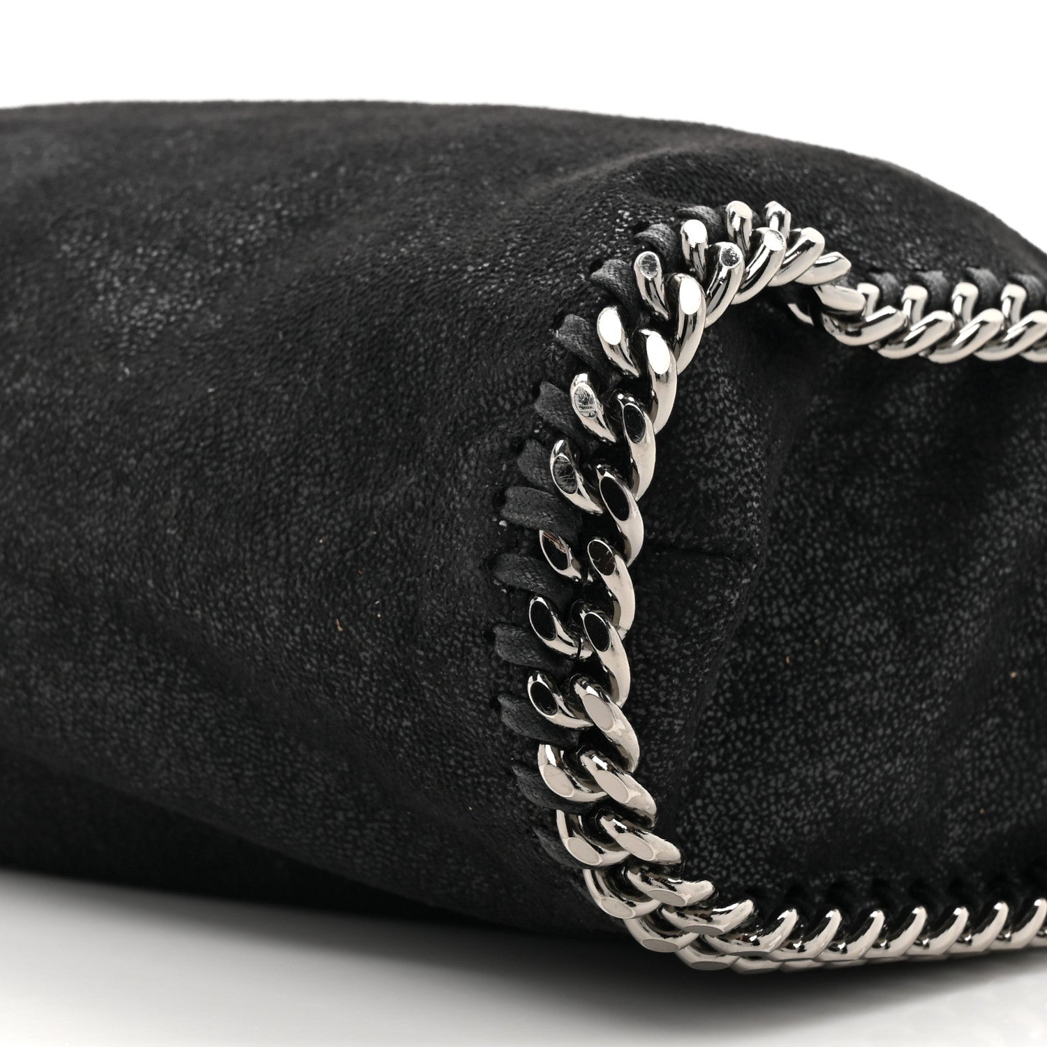 Stella McCartney Shaggy Deer Falabella Fold Over Tote Black 8 of 9