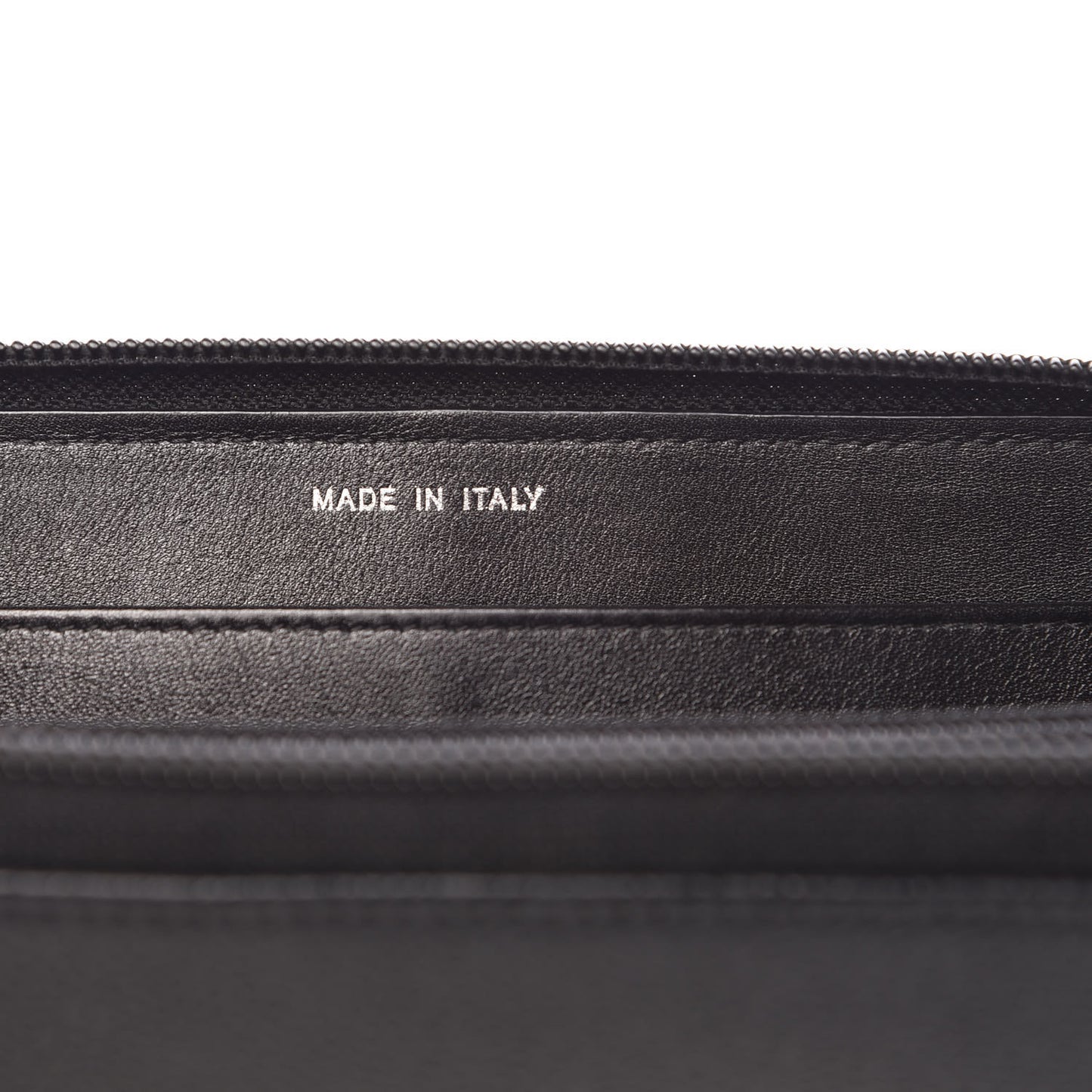 Caviar Large Timeless CC Zip Around Wallet Black