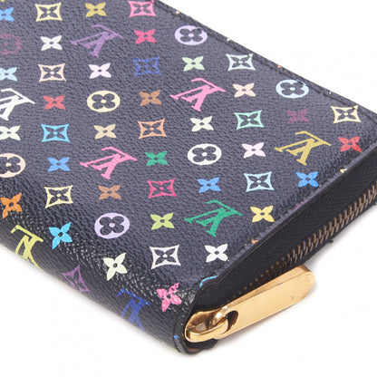 Louis Vuitton Monogram Multicolor Zippy Wallet Black 4 of 8
