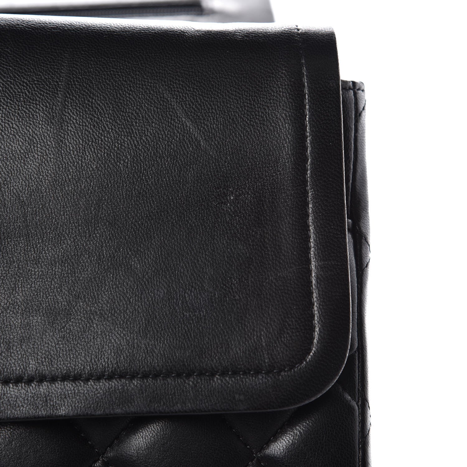 Chanel Lambskin Quilted Maxi Double Flap Black 14 of 17