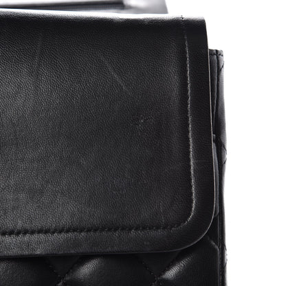Chanel Lambskin Quilted Maxi Double Flap Black 14 of 17