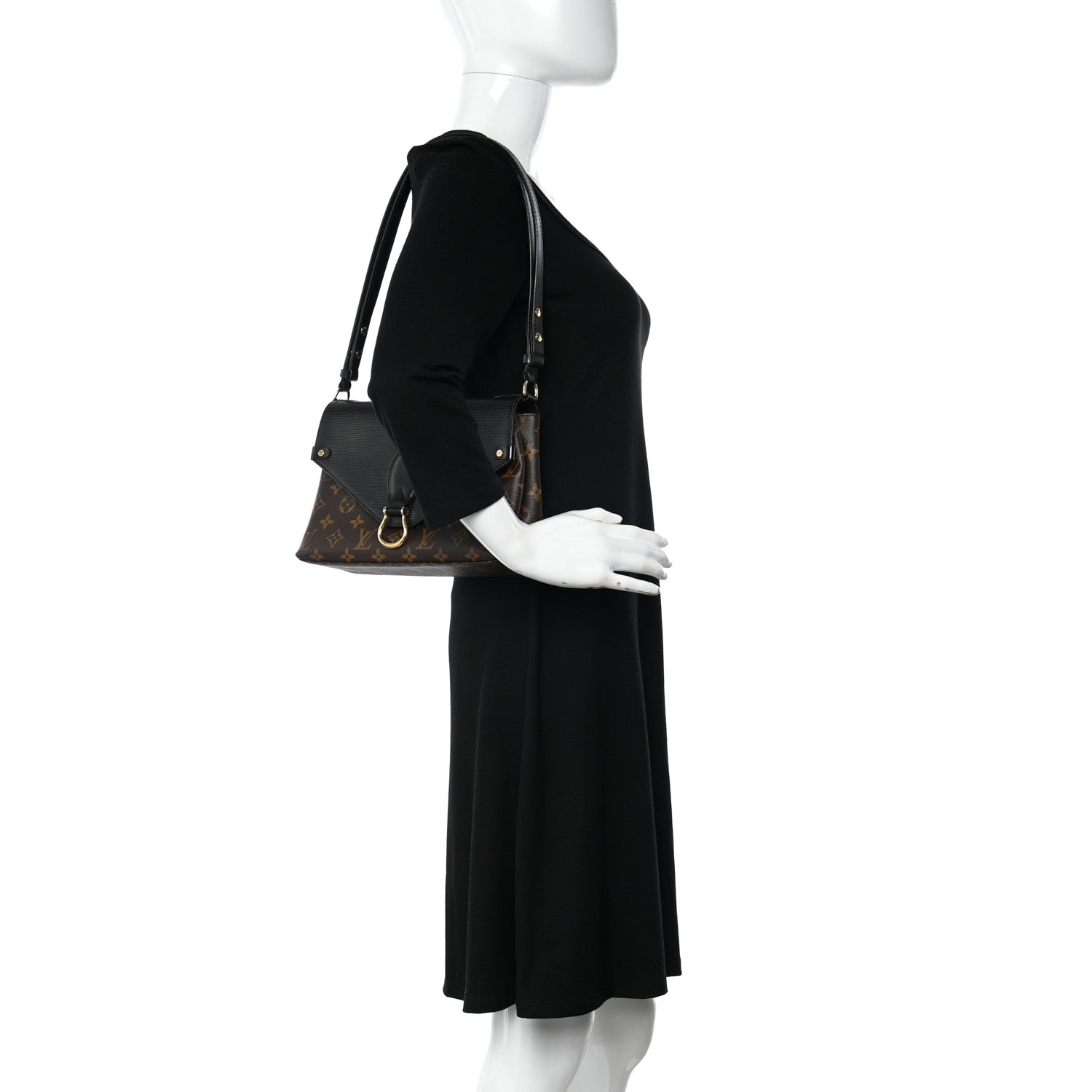 Louis Vuitton Epi Monogram Saint Michel Black 2 of 9