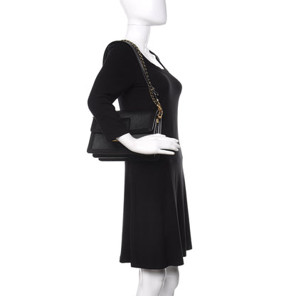 Louis Vuitton Epi Dauphine MM Black 2 of 9