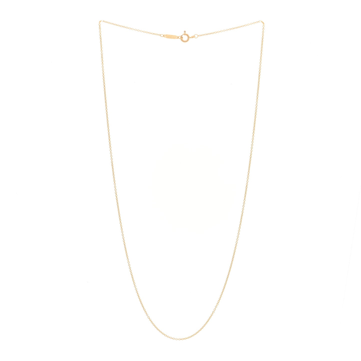 18K Yellow Gold Chain Necklace 18"