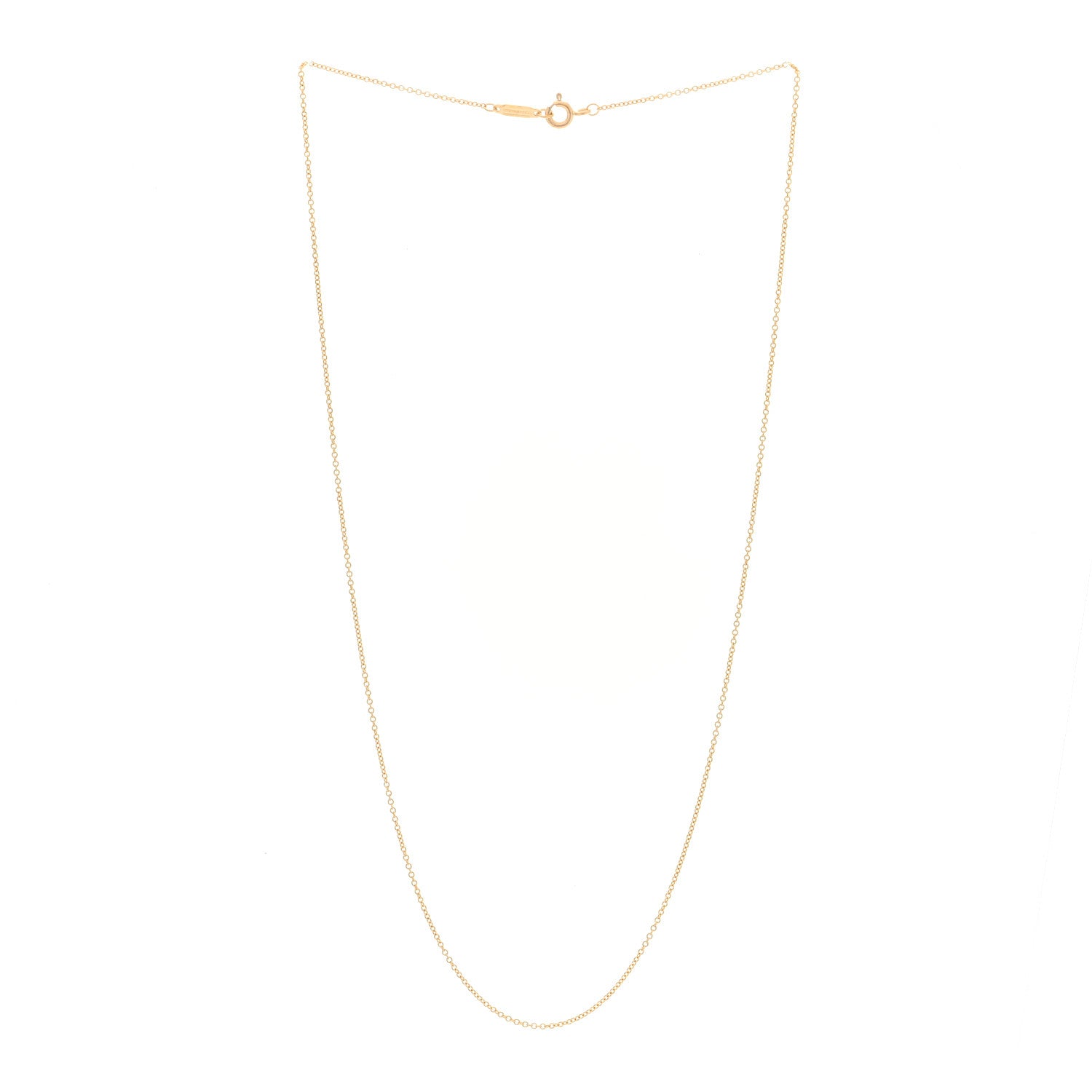 Tiffany 18K Yellow Gold Chain Necklace 18" 3 of 4