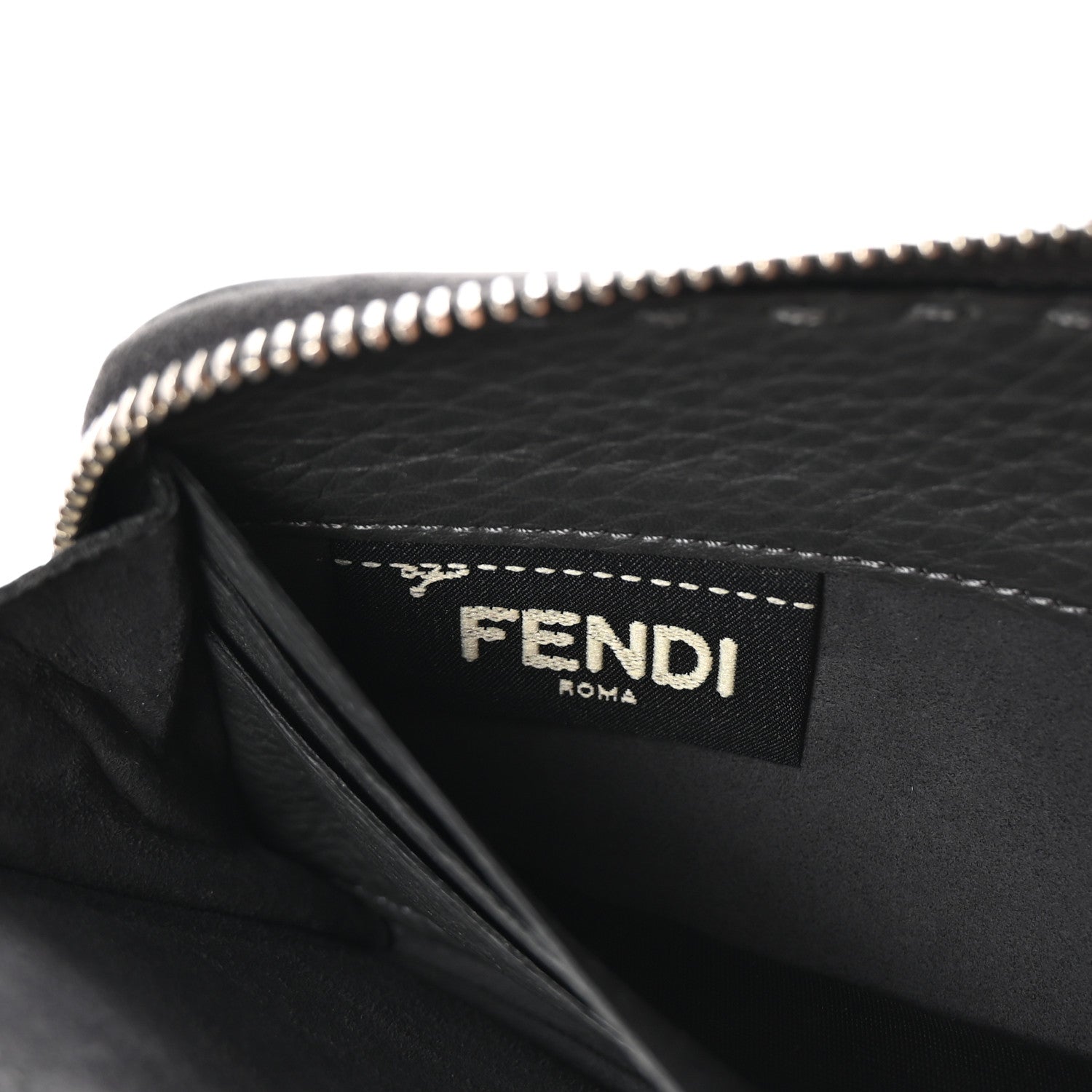 Fendi Cuoio Romano Selleria Zip Around Wallet Argilla 6 of 9