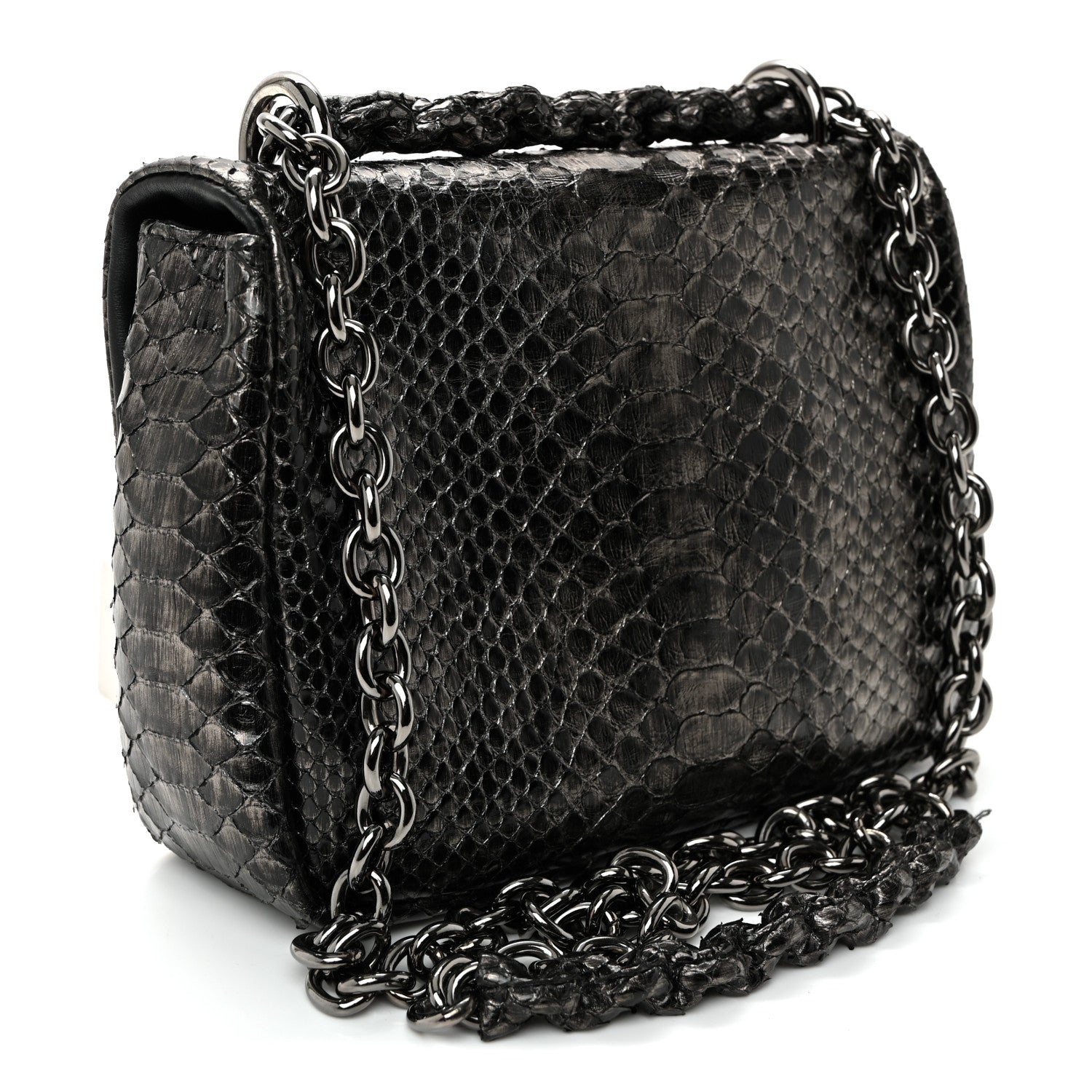 Tom Ford Snakeskin Natalia Shoulder Bag Black 3 of 11