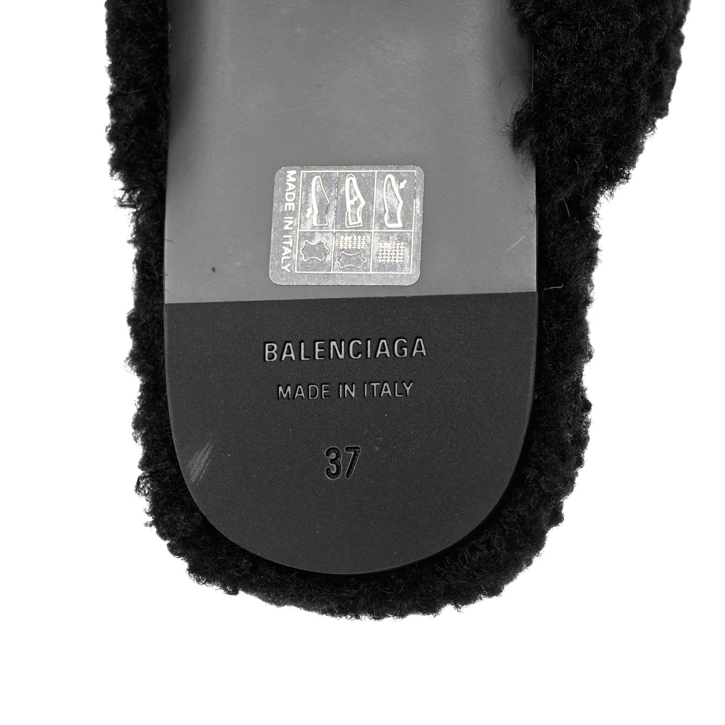 Faux Shearling Cosy BB Mules 37 Black