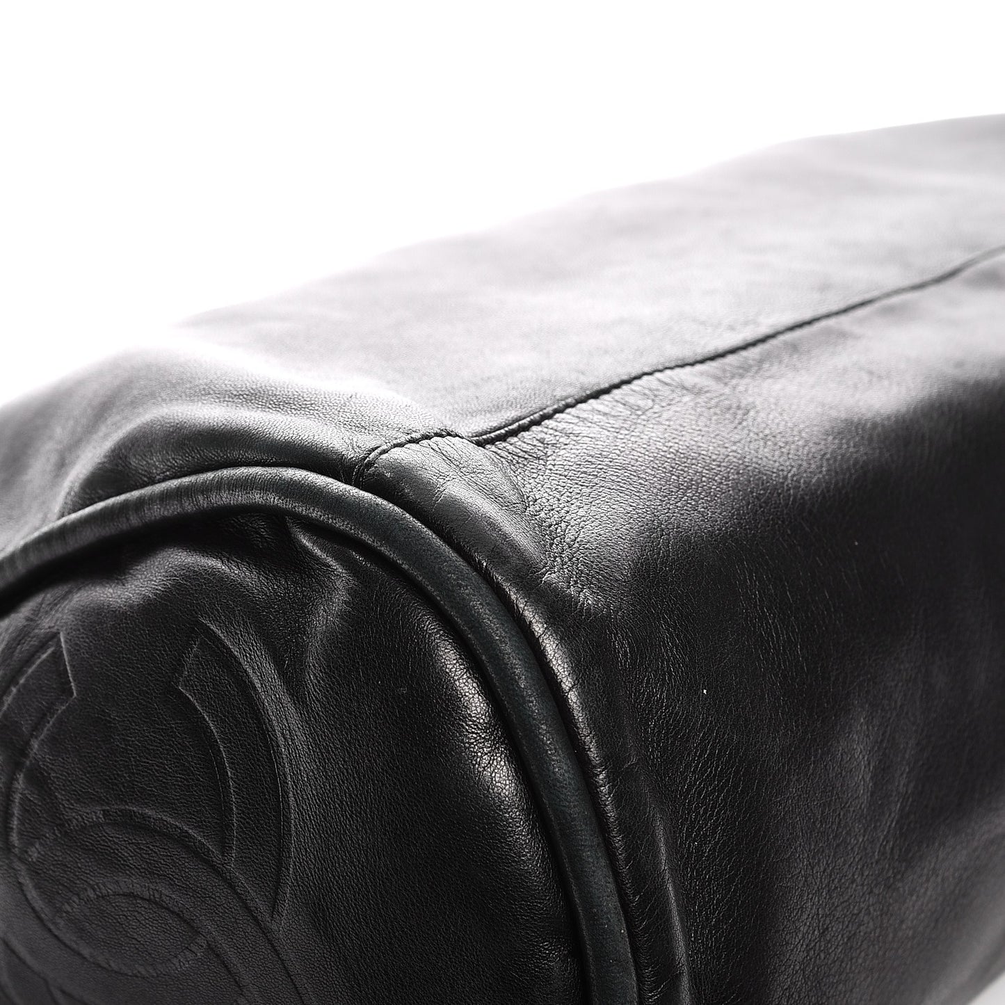 Lambskin Large Ultimate Soft Tote Black