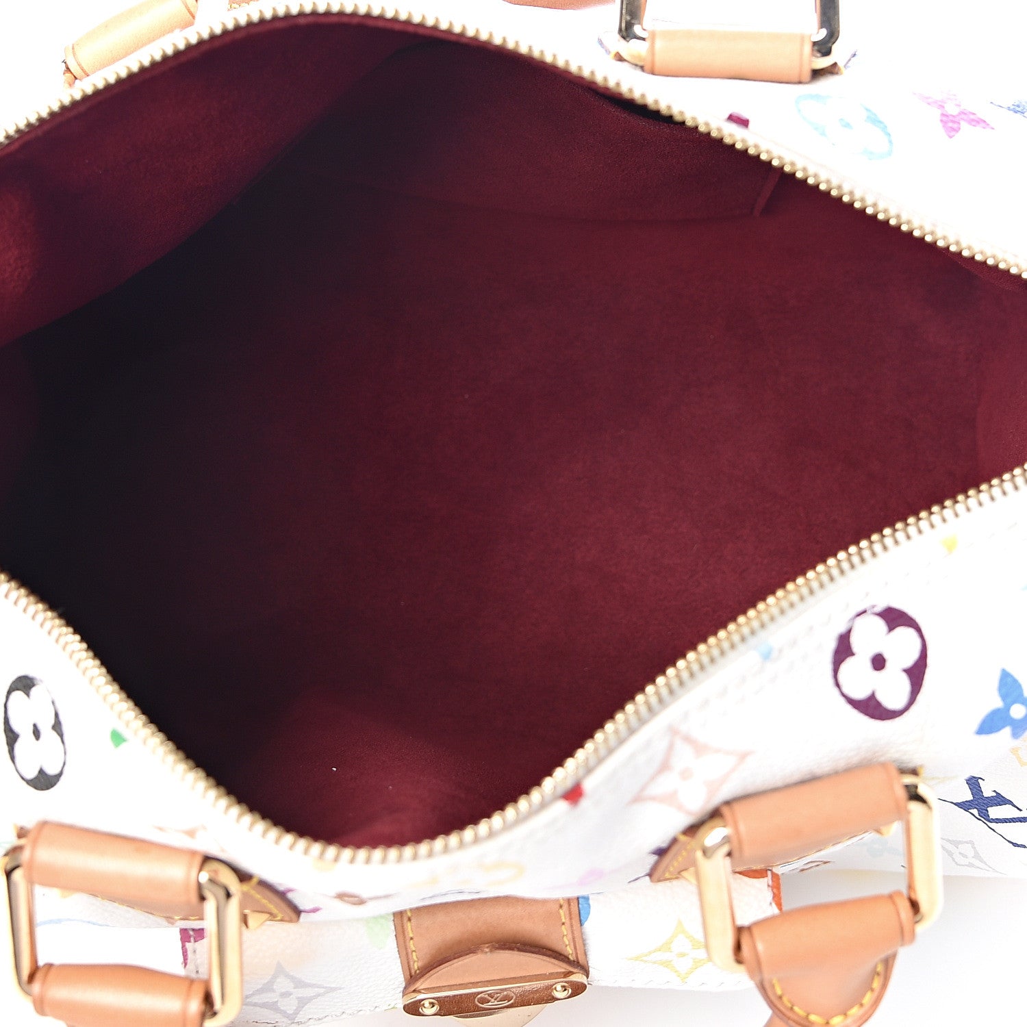 Louis Vuitton Monogram Multicolor Speedy 30 White 5 of 9