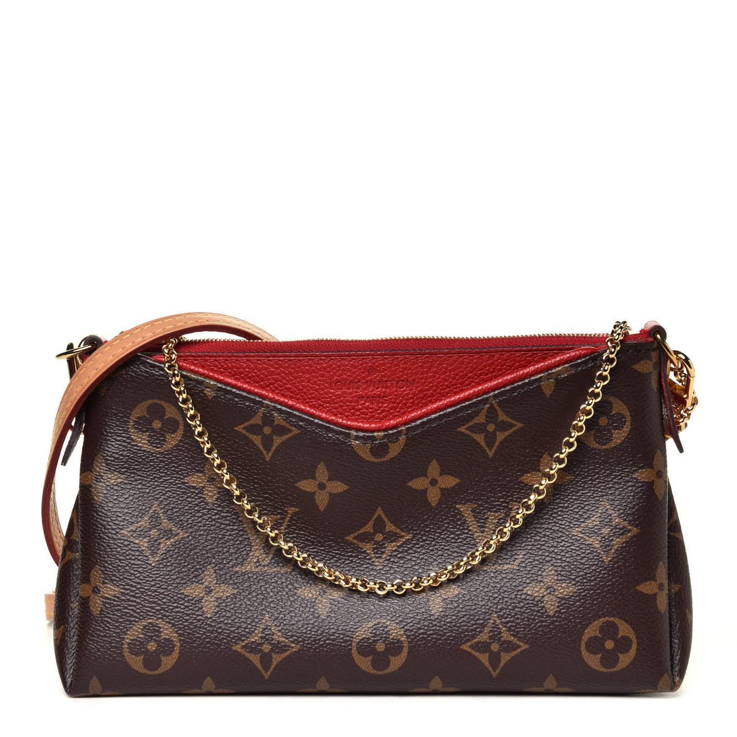 Monogram Pallas Clutch Cherry