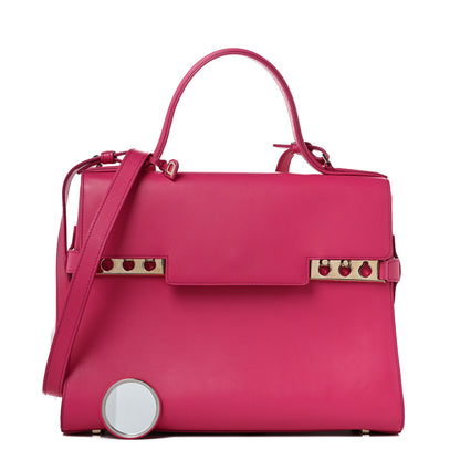 Delvaux Calfskin GM Tempete Satchel Fuchsia 1 of 8