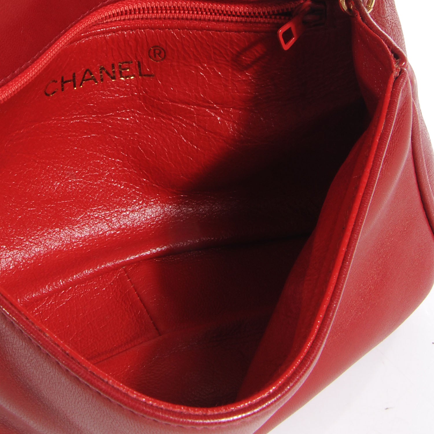 Chanel Lambskin Mini CC Timeless Flap Red 5 of 8