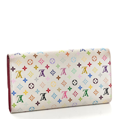 Louis Vuitton Monogram Multicolor Sarah Wallet White Grenade 3 of 13
