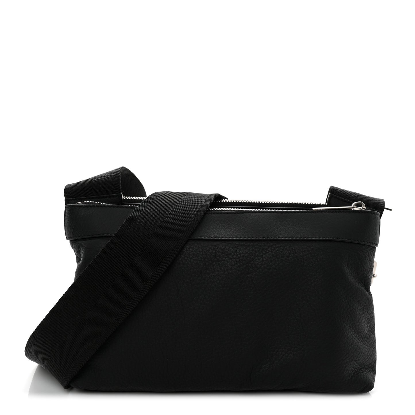 Grained Calfskin Duo Bag Black