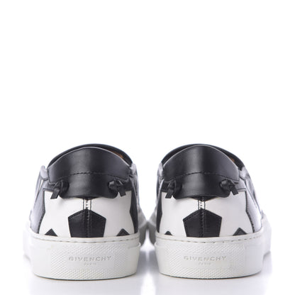Givenchy Calfskin Skate Star Print Slip On Sneakers 37.5 Black White 8 of 12