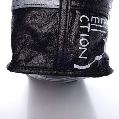 Balenciaga Agneau Arena Graffiti All Over Medium Bazar Shopper Tote Black White 9 of 9