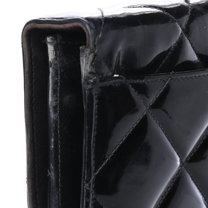 Chanel Patent Quilted Briefcase Laptop Bag Black 6 of 6