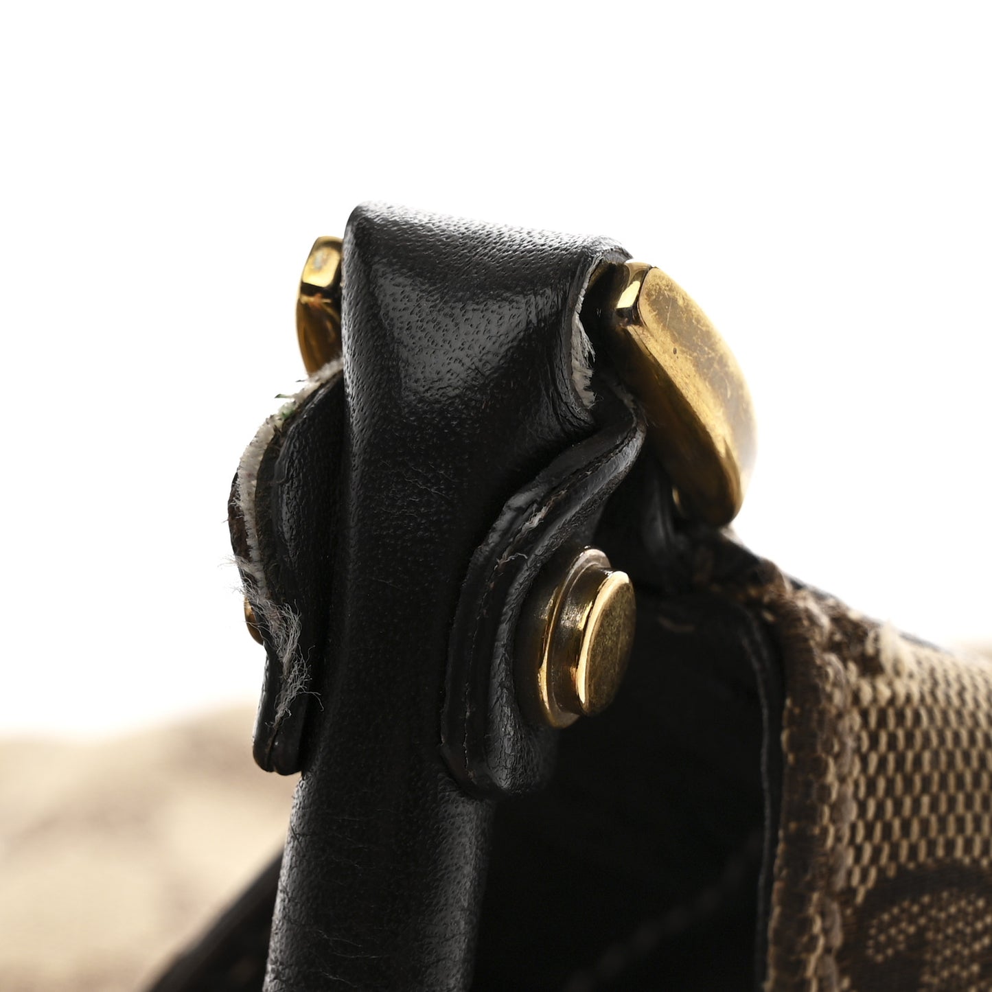 Monogram Large D Gold Hobo Dark Brown