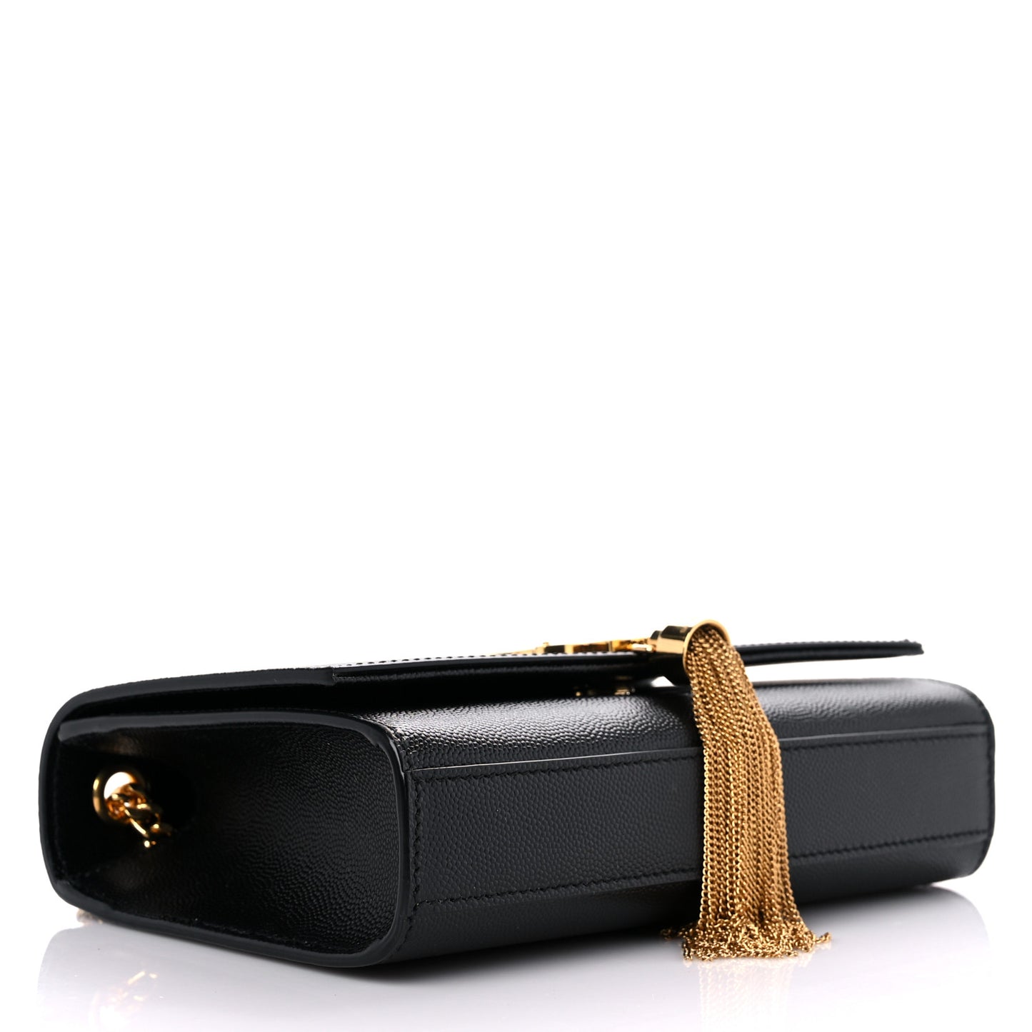 Grain De Poudre Small Classic Monogram Kate Tassel Satchel Black