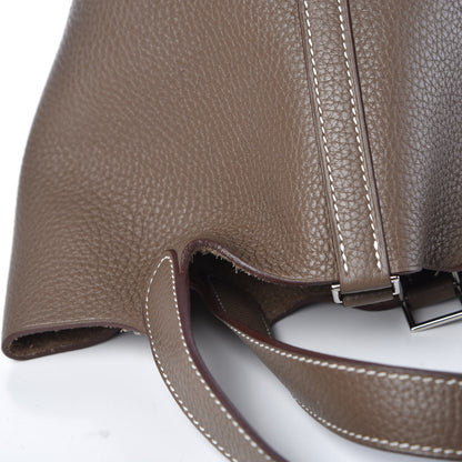 Hermes Taurillon Clemence Picotin Lock 18 PM Etoupe 8 of 17