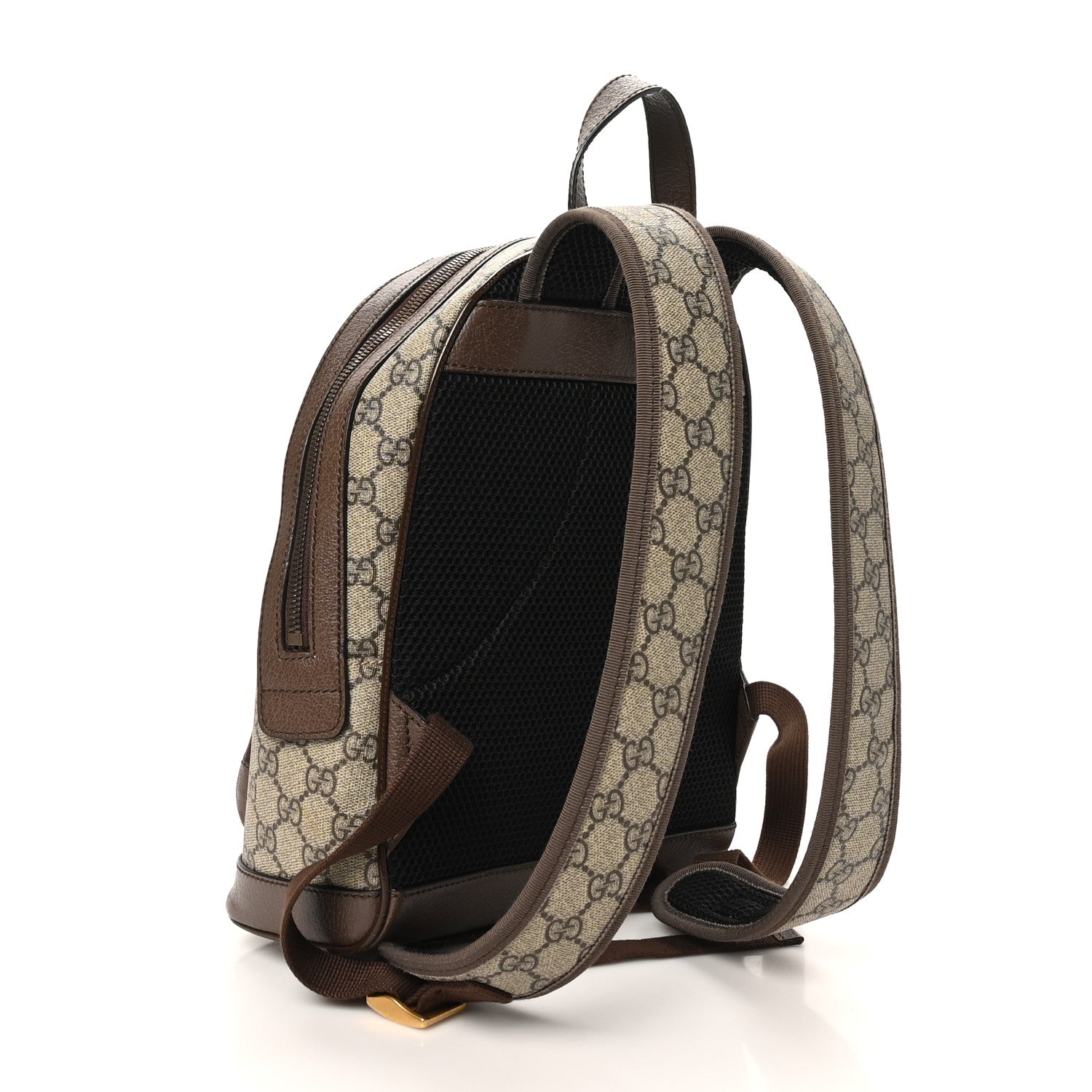 Gucci GG Supreme Monogram Calfskin Web Small Ophidia Day BackpacK Beige Ebony New Acero 3 of 10