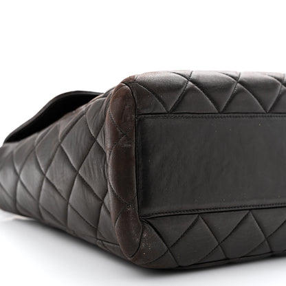 Chanel Lambskin Quilted CC Flap Shoulder Bag Black 9 of 13