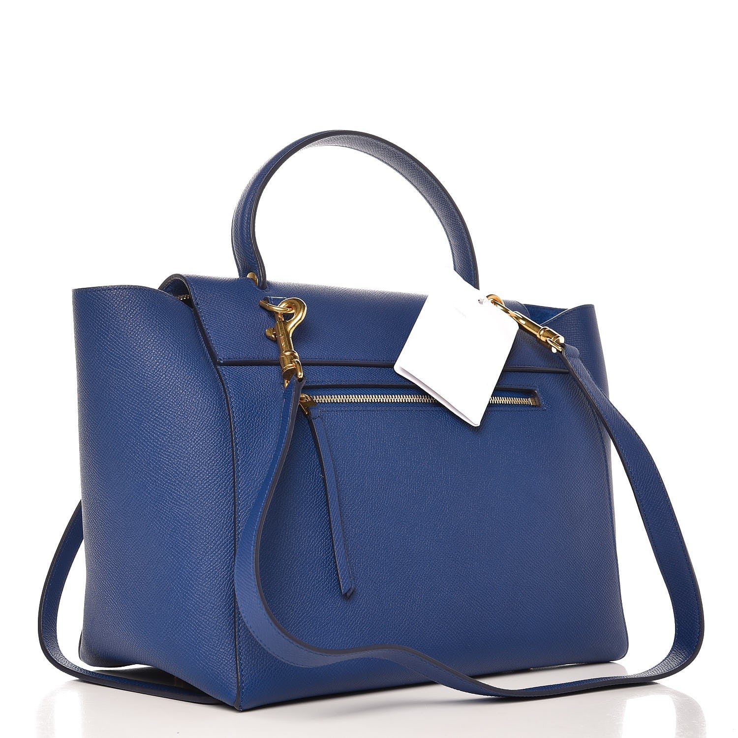 Celine Grained Calfskin Mini Belt Bag Indigo 3 of 7