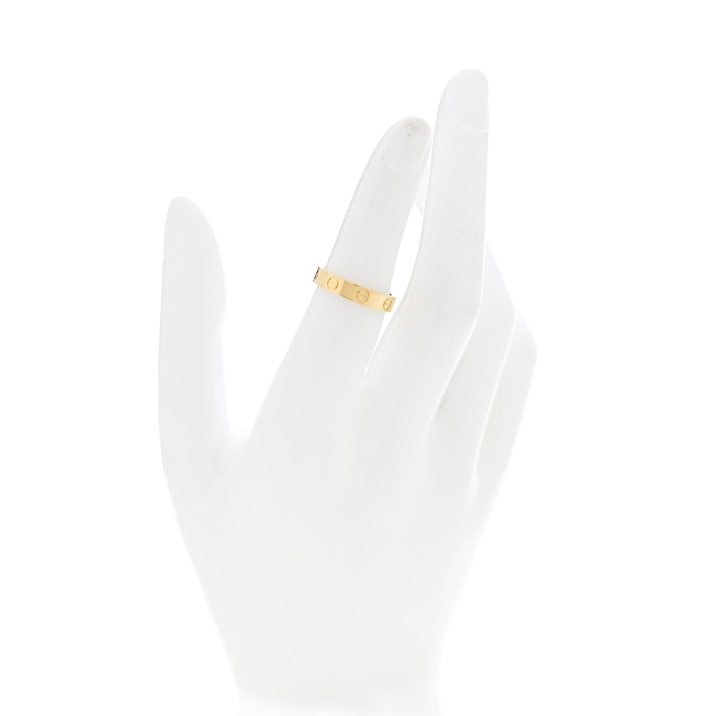 18K Yellow Gold 3.5mm LOVE Wedding Band Ring 51 5.75