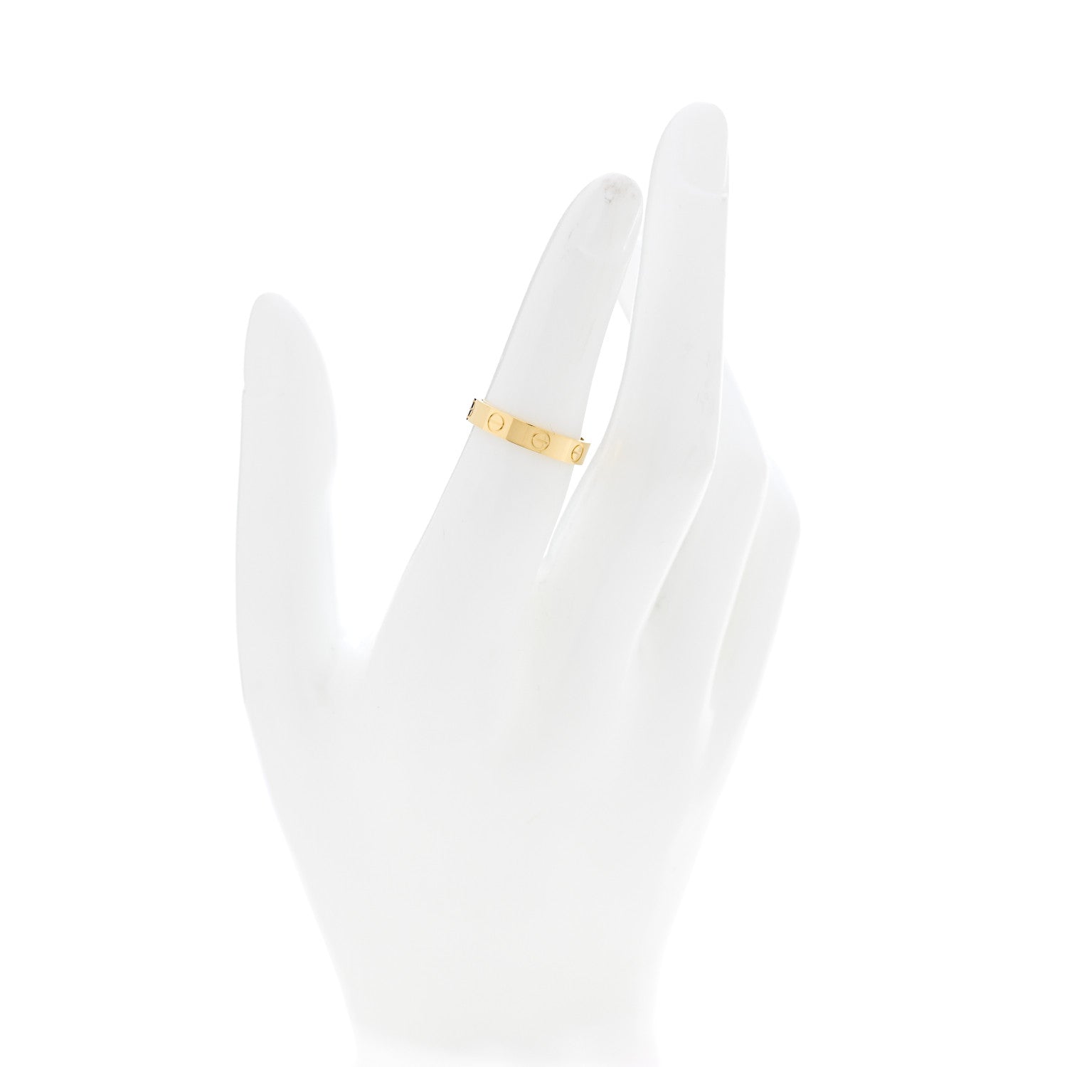 Cartier 18K Yellow Gold 3.5mm LOVE Wedding Band Ring 51 5.75 2 of 5