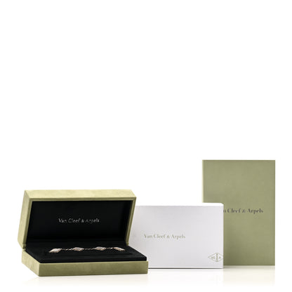 Van Cleef & Arpels 18K Yellow Gold Mother of Pearl 5 Motifs Vintage Alhambra Bracelet 5 of 5
