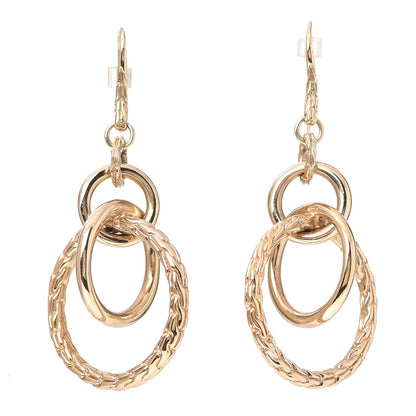 Louis Vuitton JOHN HARDY 18K Yellow Gold Classic Chain Drop Earrings 1 of 5