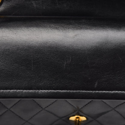 Chanel Lambskin Quilted Medium Double Flap Black 11 of 14