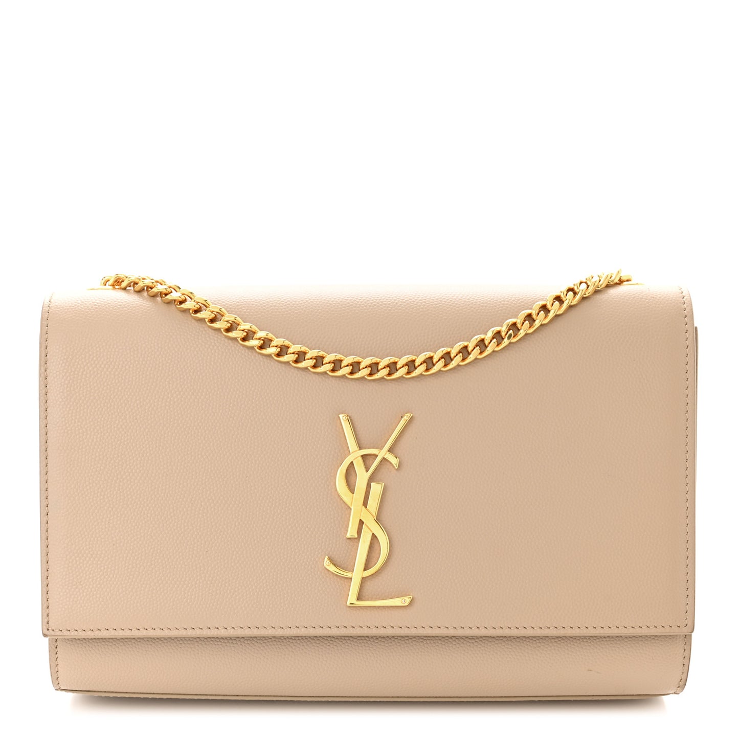 Grain De Poudre Medium Monogram Kate Satchel Dark Beige
