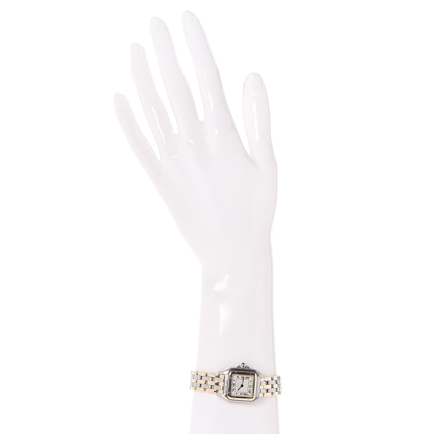 Stainless Steel 18K Yellow Gold 22mm Panthere Quartz Watch
