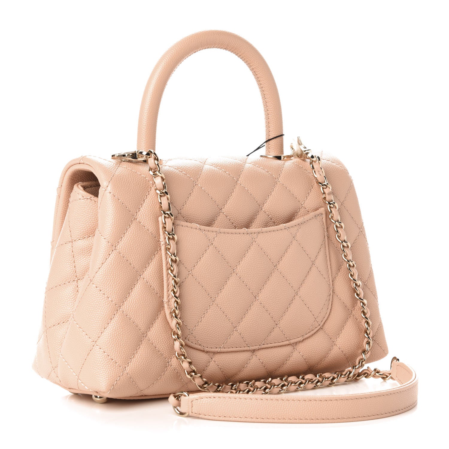 Chanel Caviar Quilted Mini Coco Handle Flap Light Pink 3 of 11