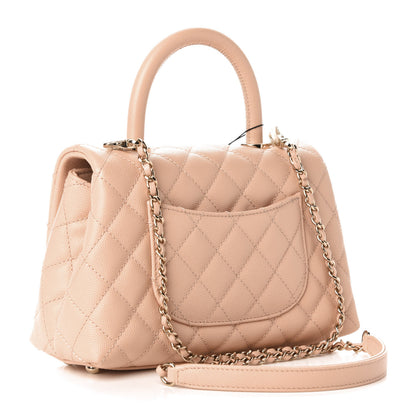 Chanel Caviar Quilted Mini Coco Handle Flap Light Pink 3 of 11