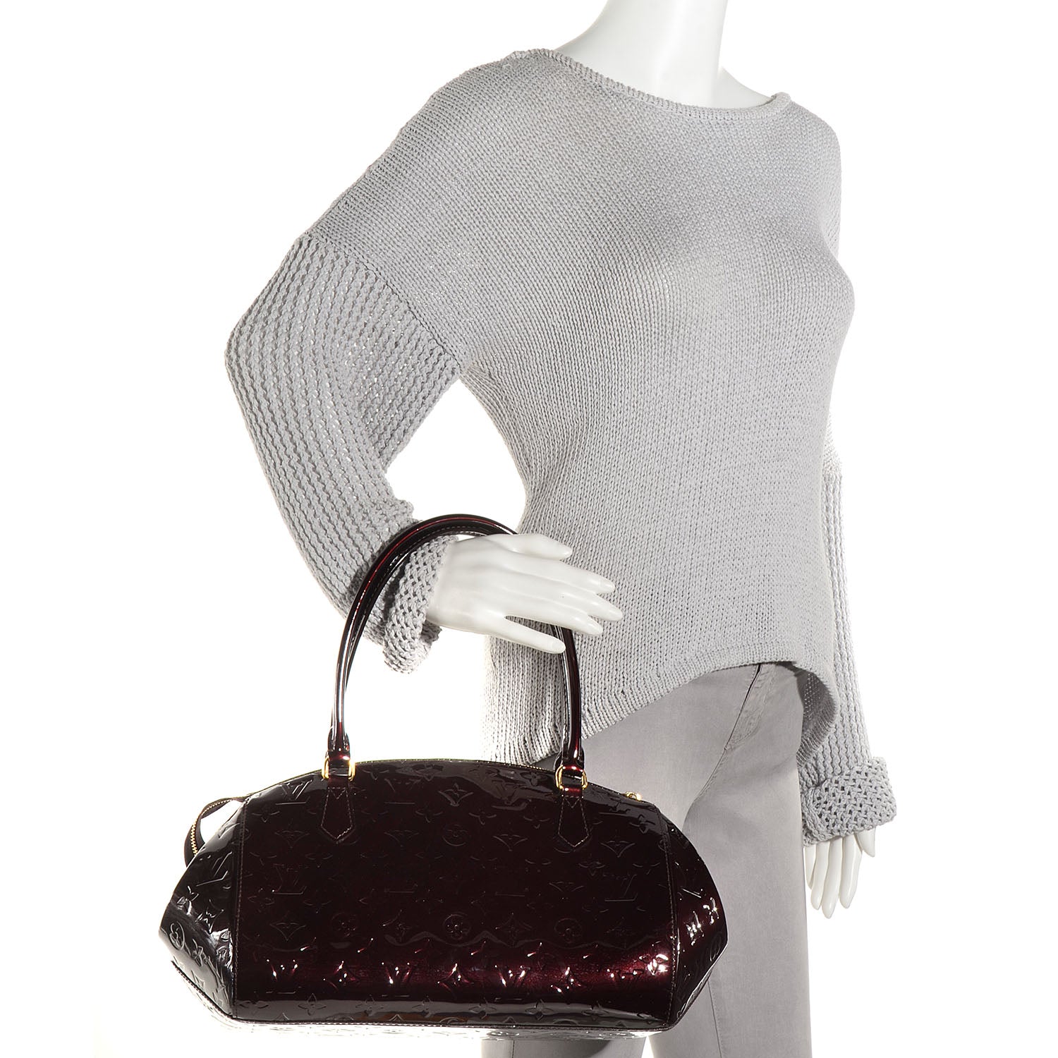 Louis Vuitton Vernis Sherwood GM Amarante 2 of 7