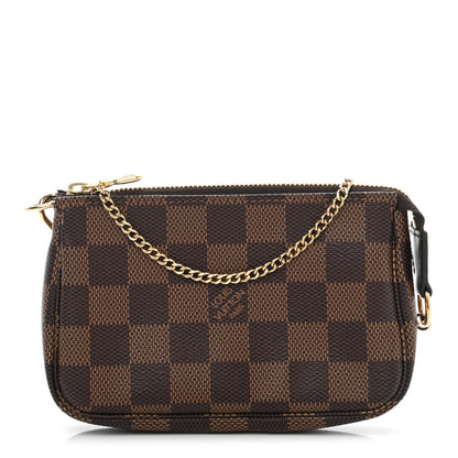 Louis Vuitton Damier Ebene Mini Pochette Accessories 1 of 8