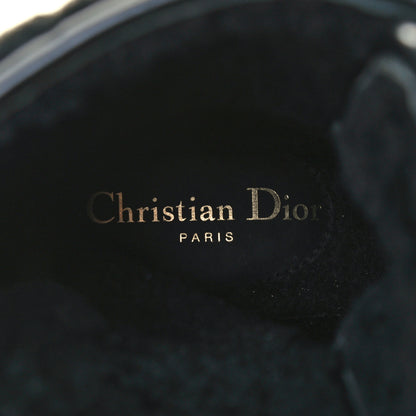Christian Dior Calfskin Sherling Technical Fabric D-Major Ankle Boots 39 Black White 11 of 11