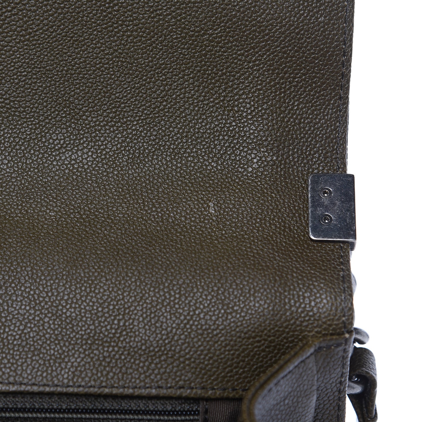 Caviar Quilted New Medium Boy Flap Khaki