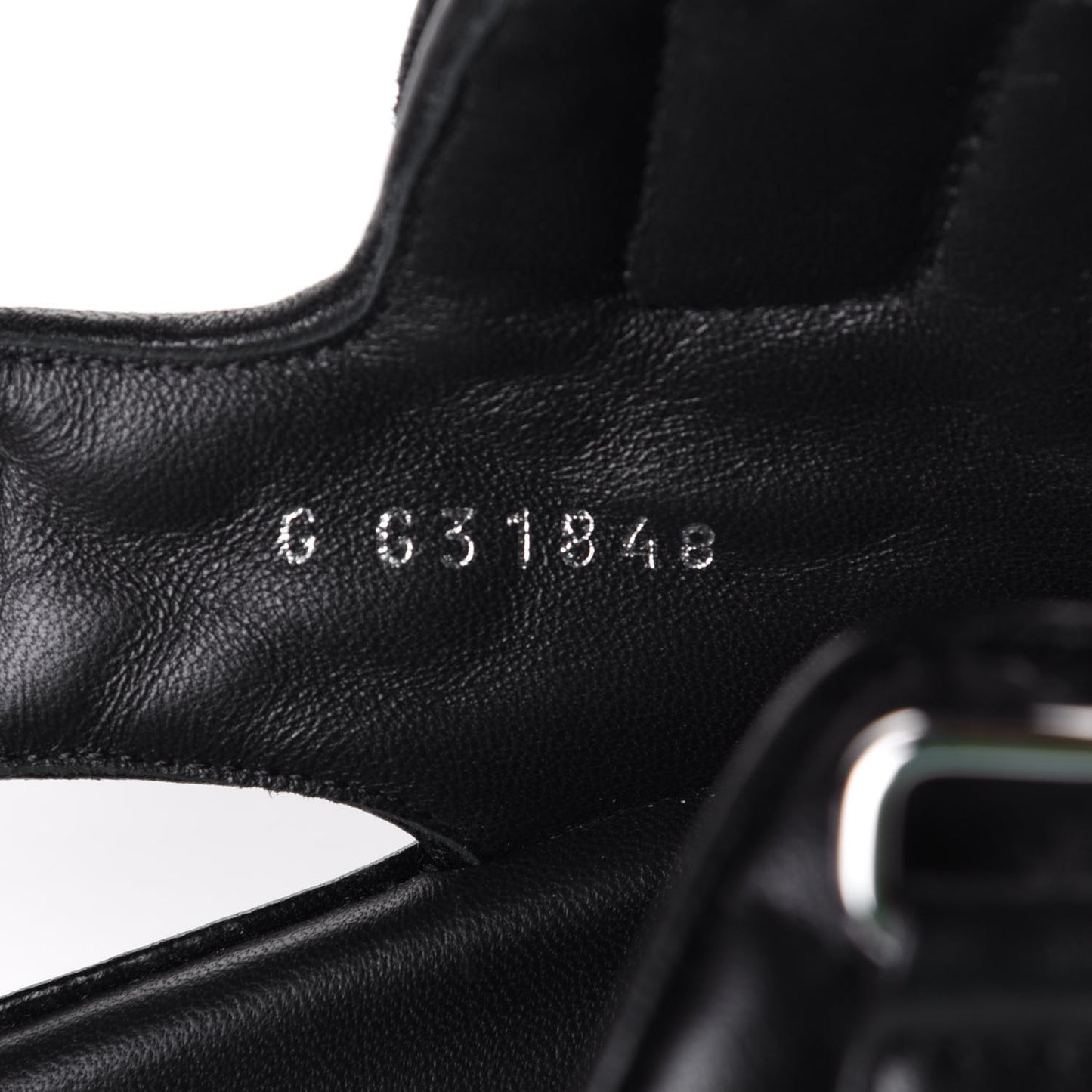 Lambskin Velcro Dad Sandals 37.5 Black