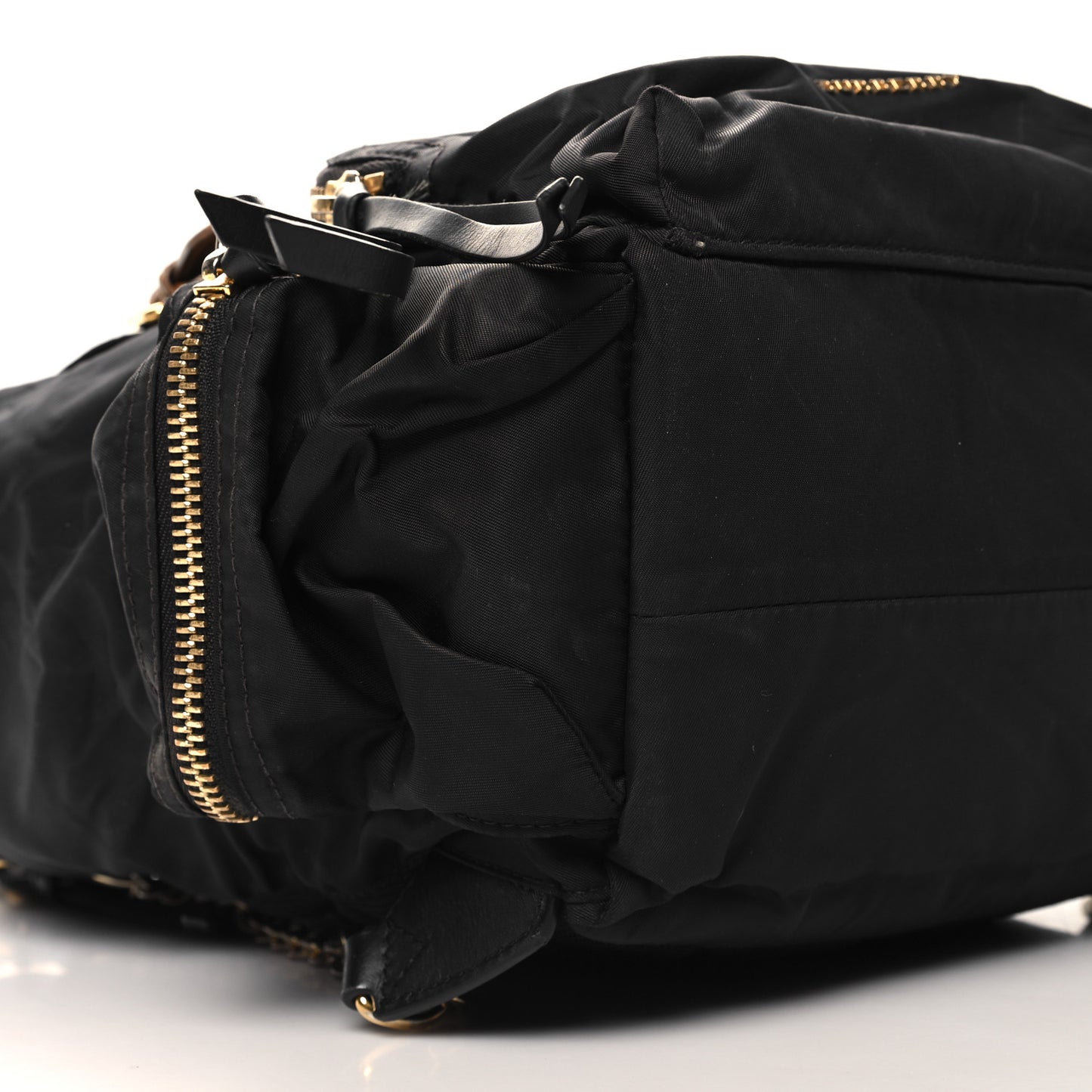 Nylon Medium Rucksack Backpack Black