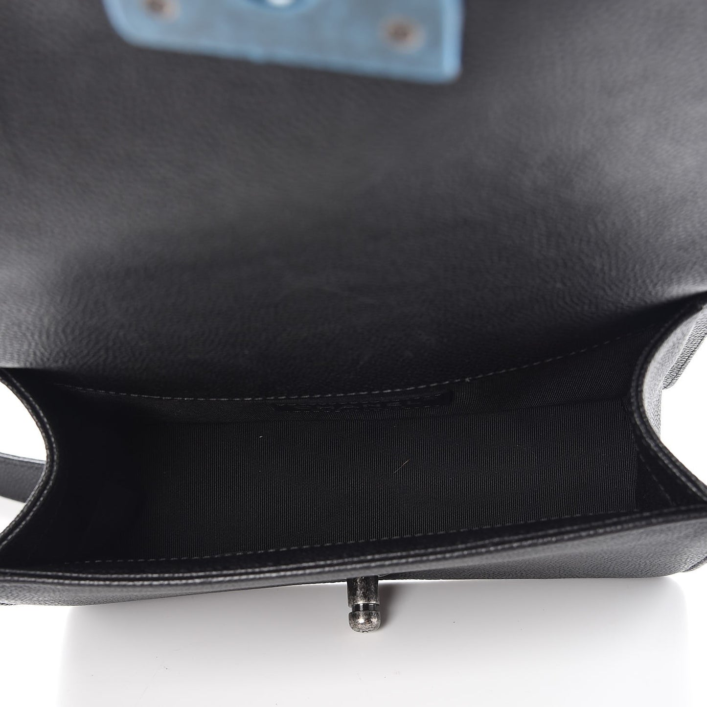 Caviar Quilted Small Boy Flap Black