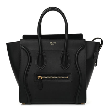 Celine Smooth Calfskin Micro Luggage Black 1 of 9