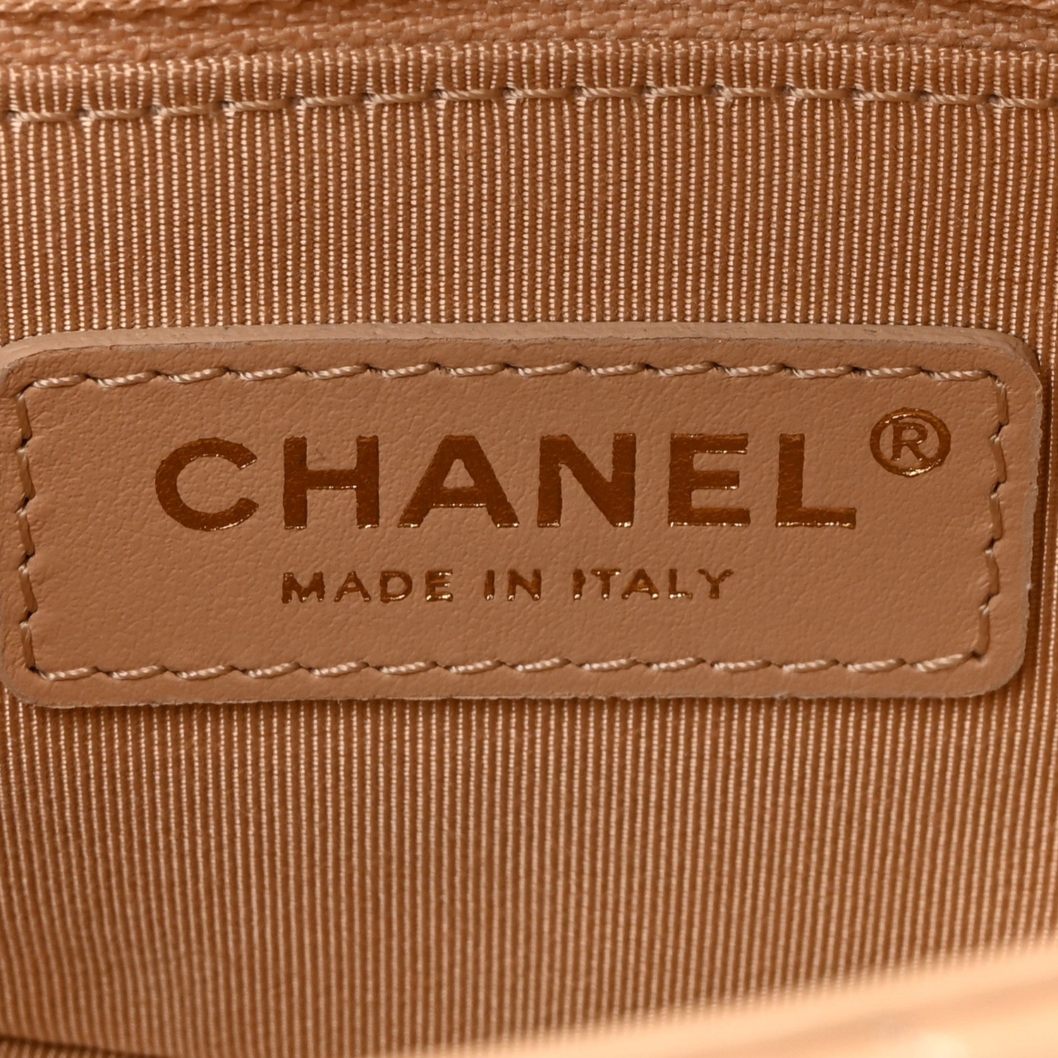 Chanel Lambskin Quilted CC Coin Flap Bag Beige 6 of 10