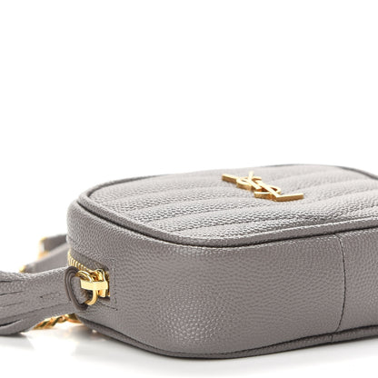 Saint Laurent Grain De Poudre Matelasse Monogram Baby Lou Camera Bag Fog 8 of 9