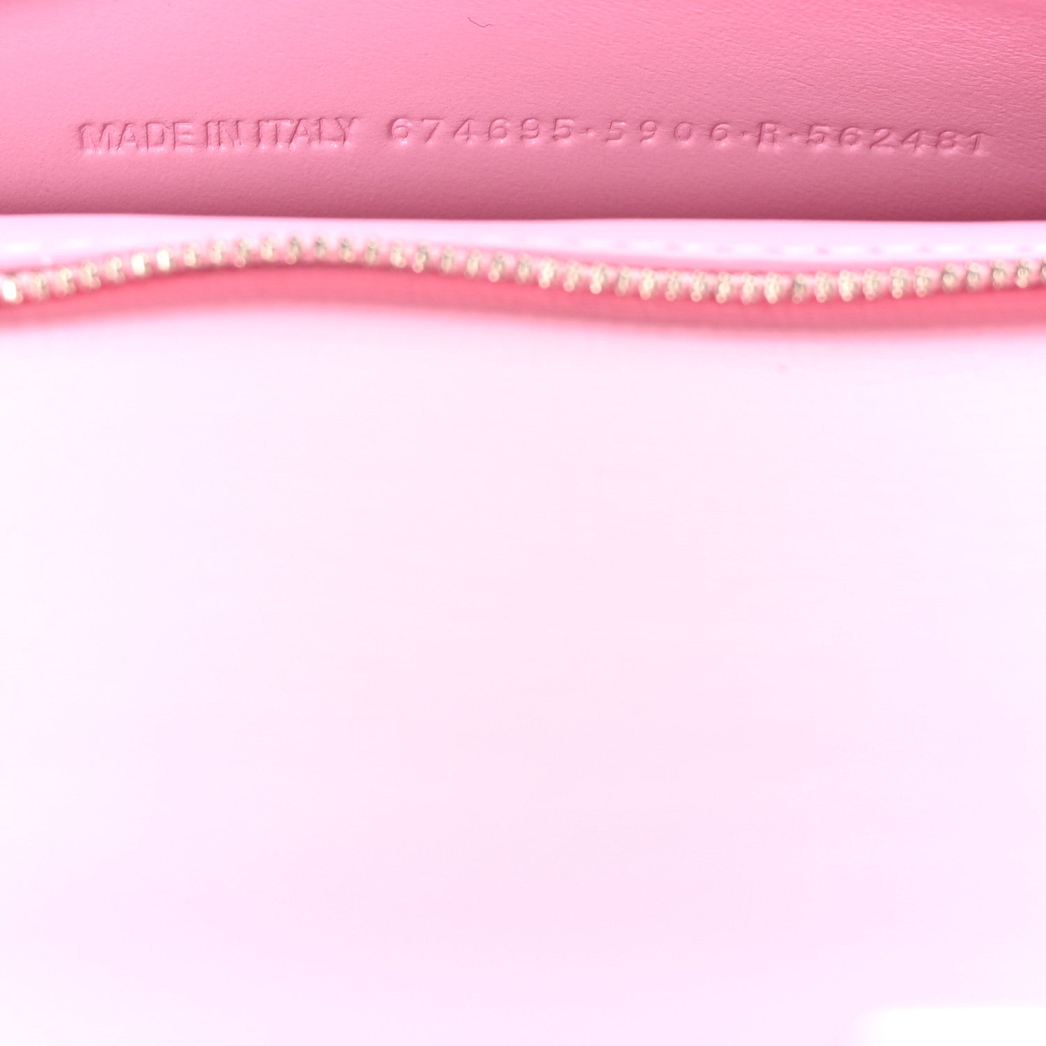 Balenciaga Calfskin Stripe Embossed Medium Gossip Bag Candy Pink 7 of 13