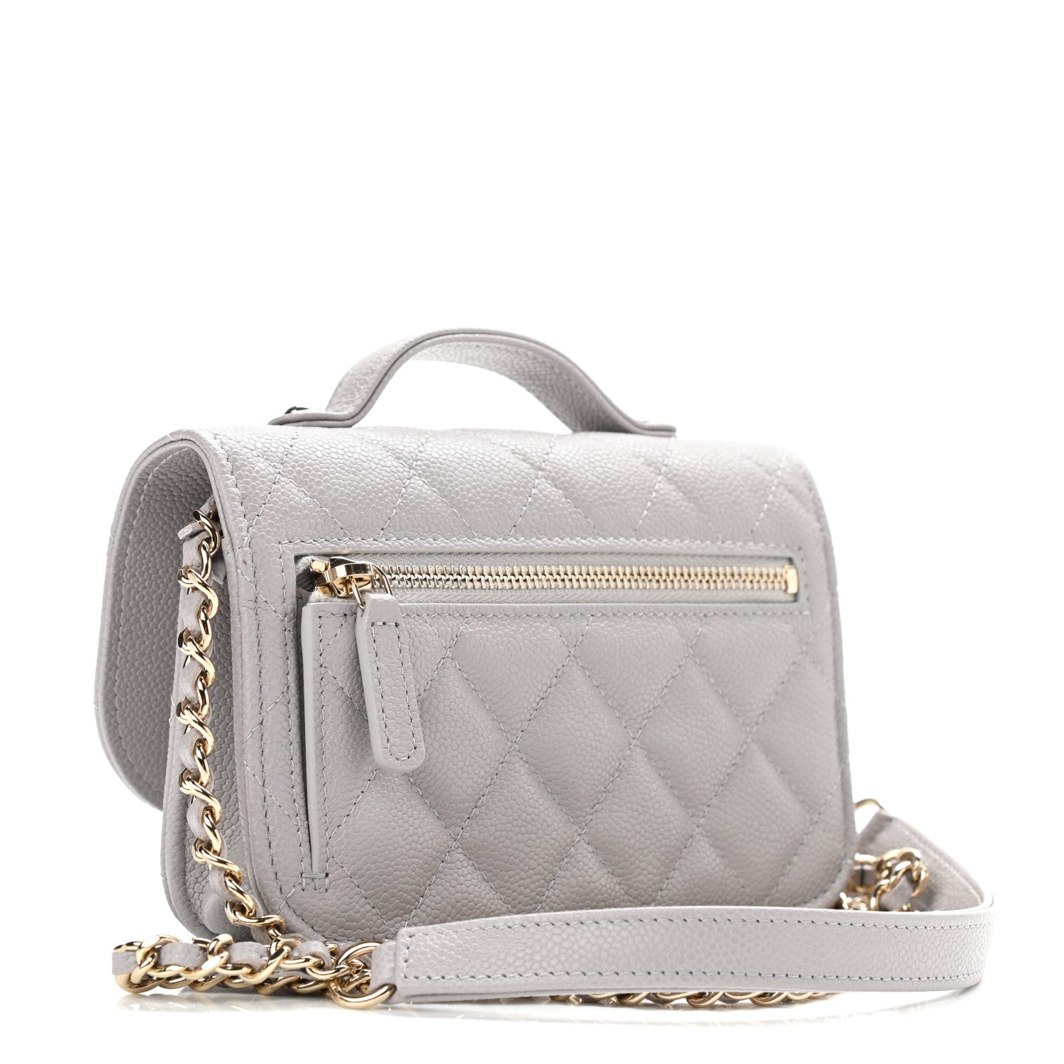Chanel Caviar Quilted Mini Business Affinity Flap Grey 2 of 11