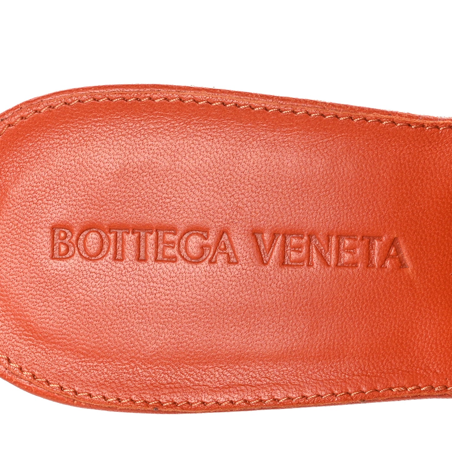 Nappa Maxi Intrecciato Lido Mule Sandals 37.5 Paprika